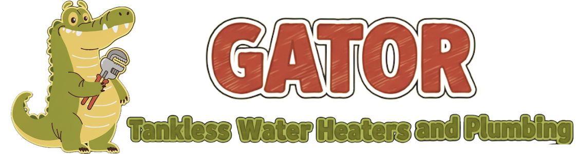 Gator Tankless Water Heater & Plumbing Logo